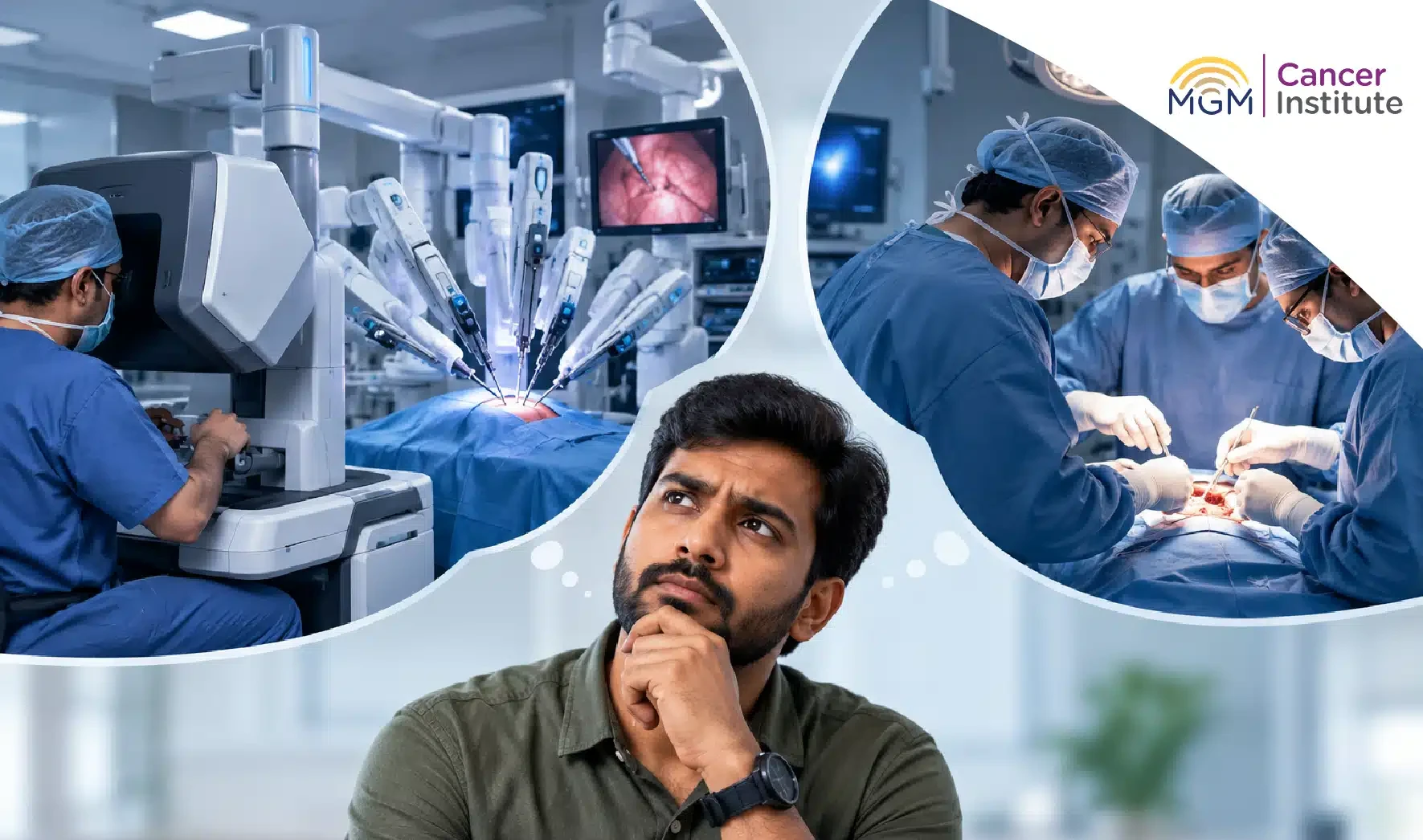 Robotic cancer surgery vs open surgery comparison